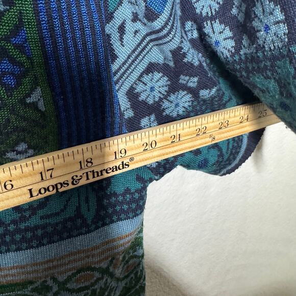 Coldwater Creek Women’s‎ Knit Cardigan Sweater Boho Multicolor Short Sleeve L - Picture 3 of 9